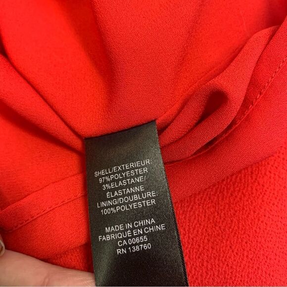 rw&co red sleeveless pleated shift dress pockets Sz XXS stretchy - Picture 9 of 12